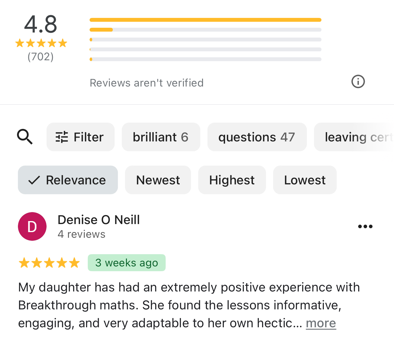 reviews