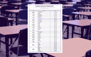 Leaving Cert Timetable 2027